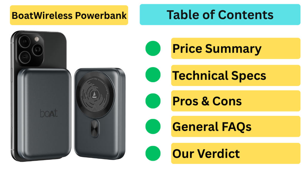 Boat EnergyShroom PB331 (Magsafe) 10000mAh Magnetic Wireless Powerbank Reviews: The Best Pocket-Sized Powerhouse under ₹1500 in India 2026