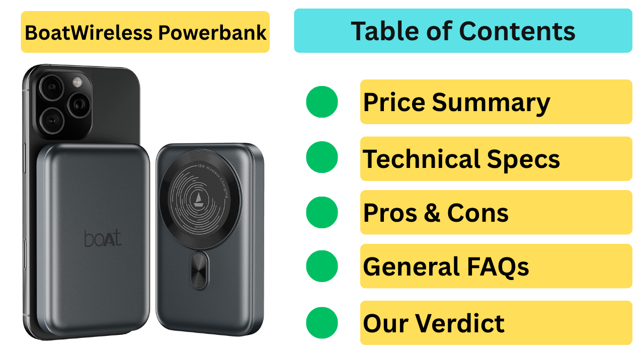 Boat EnergyShroom PB331 (Magsafe) 10000mAh Magnetic Wireless Powerbank Reviews: The Best Pocket-Sized Powerhouse under ₹1500 in India 2026