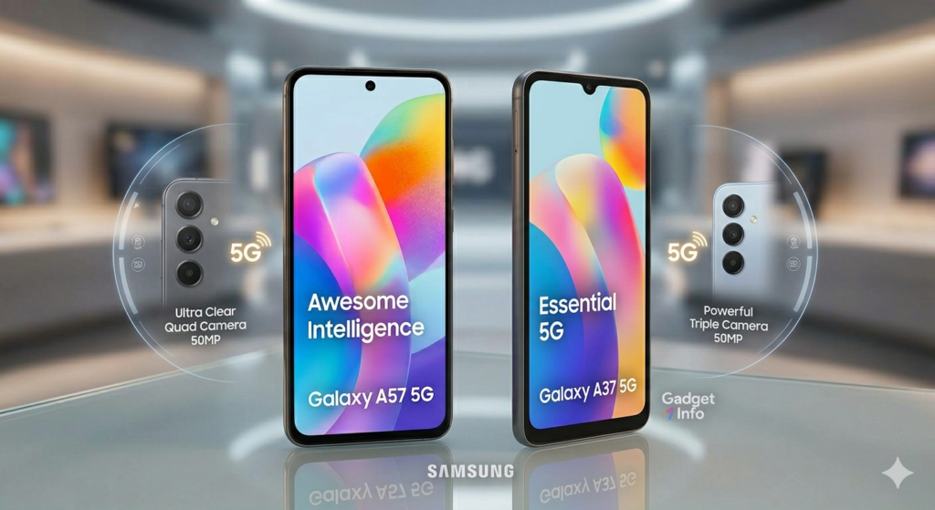 Samsung Galaxy A57 5G and Galaxy A37 5G Launched in India: Slimmest Design, 6-Year Updates & Pro AI Features Starting at ₹41,999!
