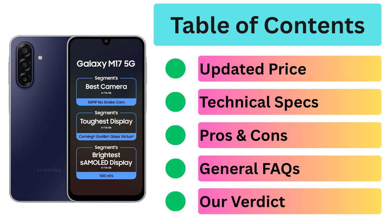 Samsung Galaxy M17 5G Smartphone Review: The ₹16,499 ‘No Shake’ Monster with Gorilla Glass Victus in India 2026!