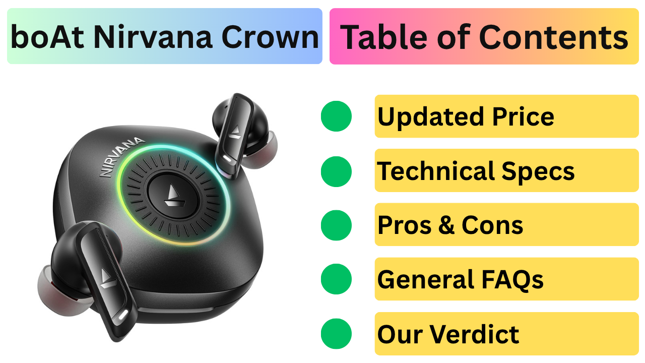 boAt Nirvana Crown Review: 50dB ANC, 40H Playback & Sonic A.R.C. – Best Earbuds Under 3000 in India 2026?