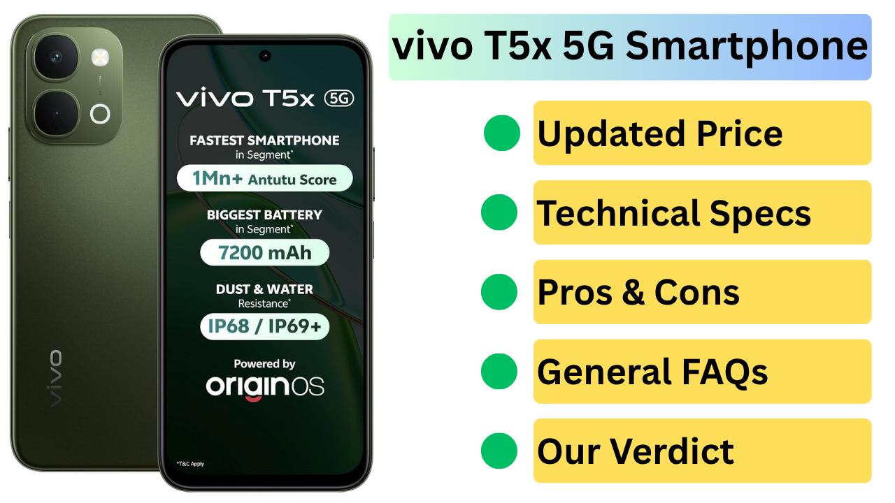 vivo t5x 5G Smartphone Launch: The Best 7200mAh Battery Beast Under ₹20,000 in India 2026