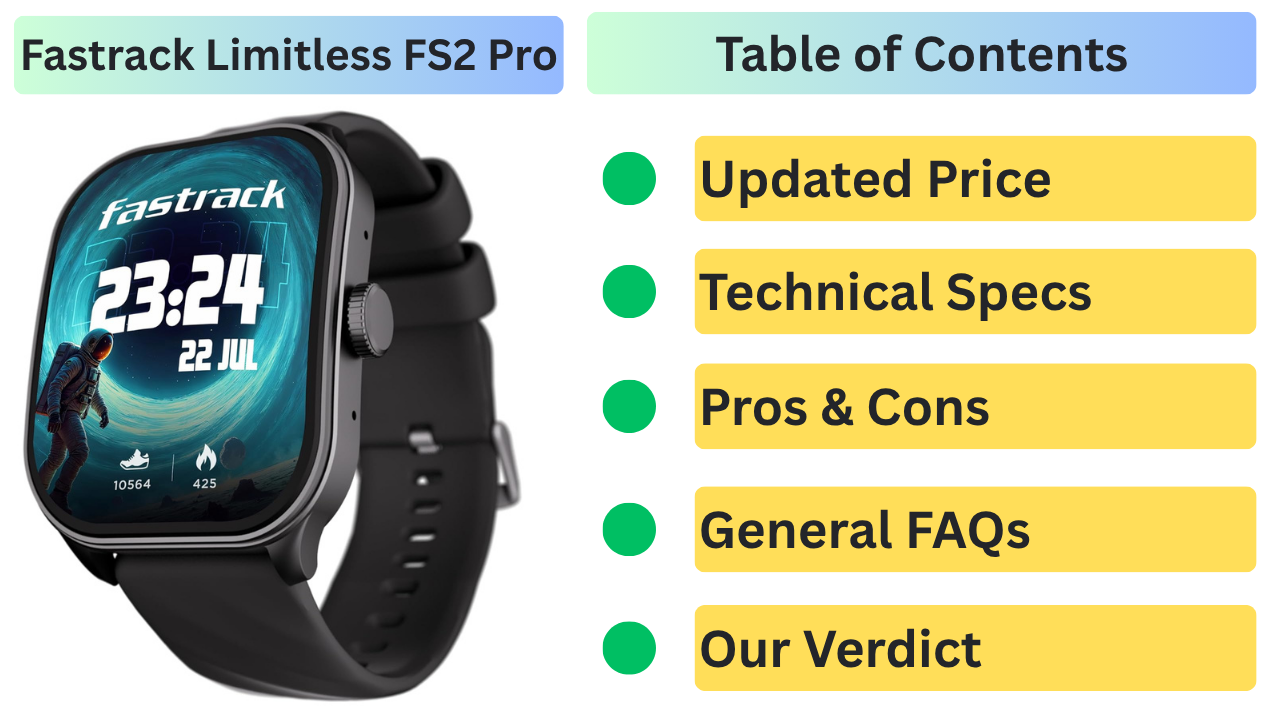 Fastrack Limitless FS2 Pro: This ₹2,995 Smartwatch Features a Stunning Super AMOLED Display in India 2026
