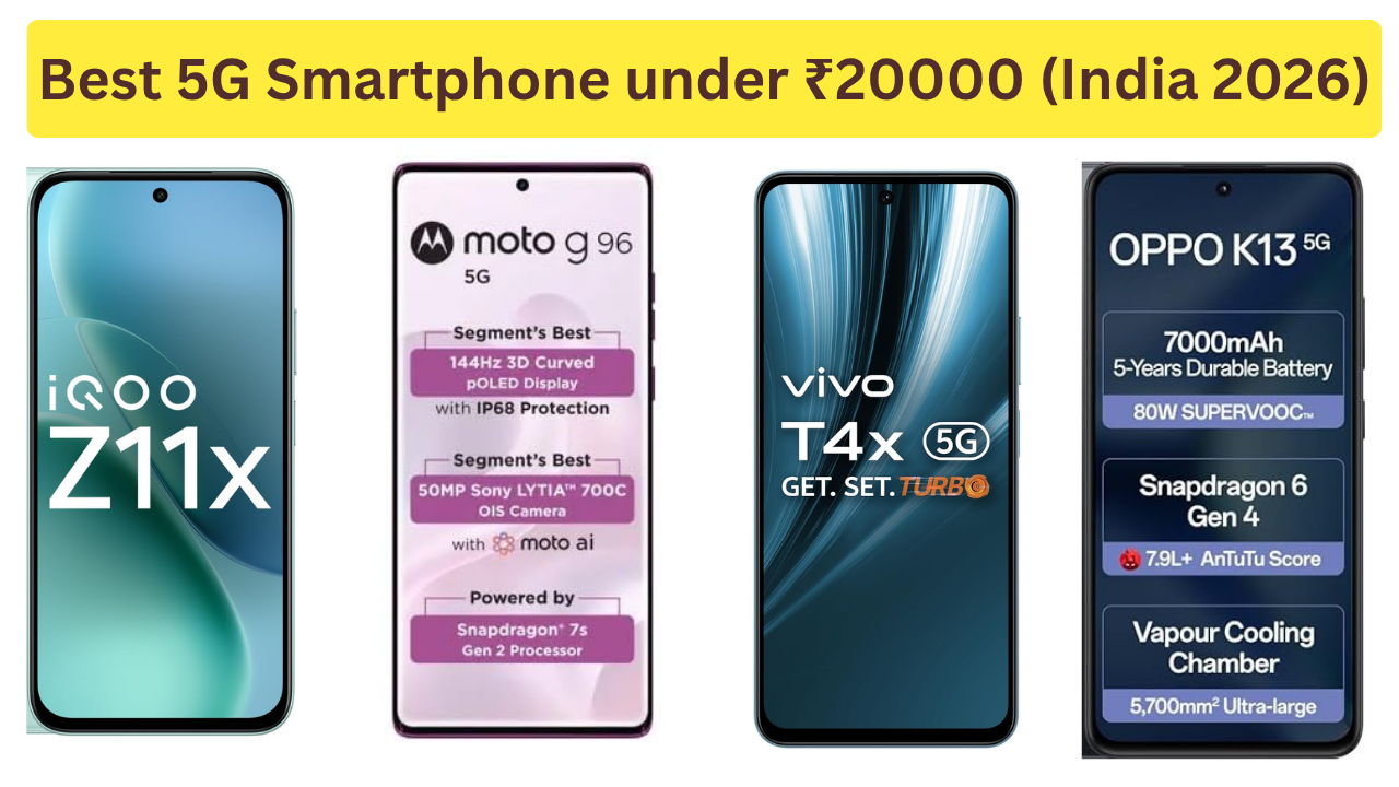 Best 5G Smartphones Under 20000 in India (2026): The Flagship Killers are Here!